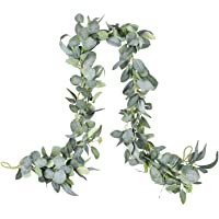 YQing 6.2 Ft Artificial Eucalipto Guirnalda Planta- Eucalyptus Guirnaldas Seda Hojas Vines Artificiales Decoracion Boda…